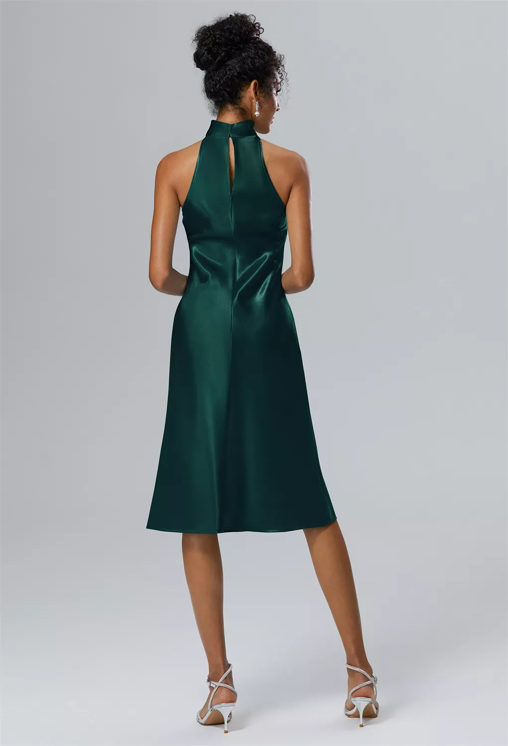 AW Mujigea Hunter Green  Cocktail Wedding Guest Dresses